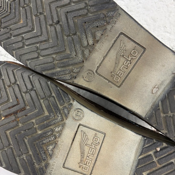 Dansko Mystique Knit Yarn Striped Open Back Heel Clogs 39 - Picture 10 of 12